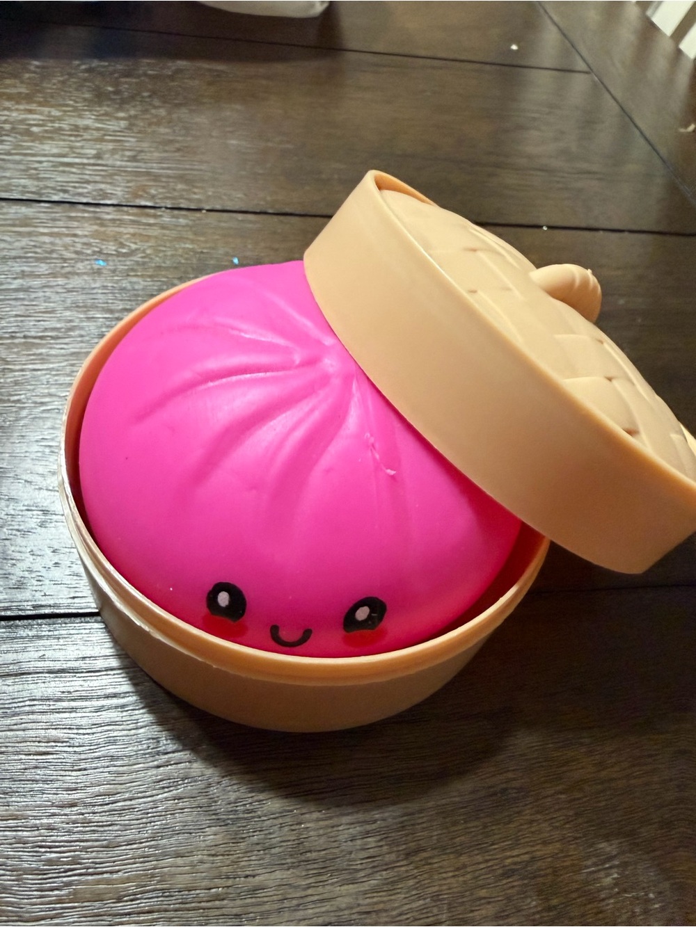 Pink RMS Dumpling in Tan Steamer case
